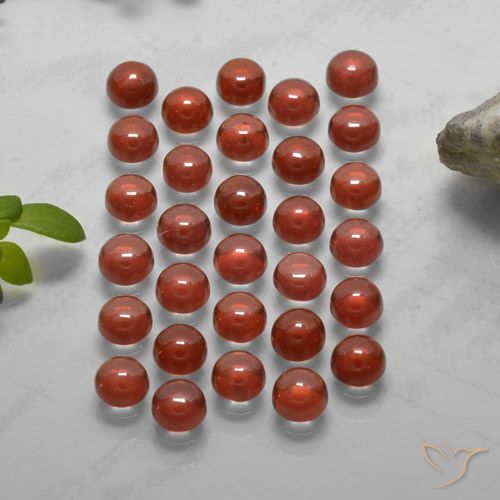 5.74ctw Natürlicher Tiefes Purpurrot Almandin-Granat, Runden, Transparent