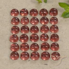 6.24 ct natürliche tiefrose-rot Almandin-Granat-Edelsteine, Runden, Transparent