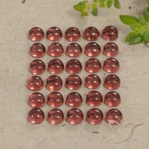6.24 ct natürliche tiefrose-rot Almandin-Granat-Edelsteine, Runden, Transparent