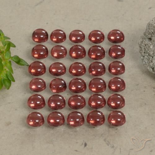5.08 ct natürliche tiefrot Almandin-Granat-Edelsteine, Runden, Transparent