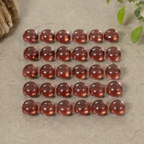 5.61ctw Natürlicher Tiefes Purpurrot Almandin-Granat, Runden, Transparent