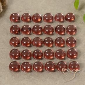 5.61 ct natürliche Tiefes Purpurrot Almandin-Granat-Edelsteine, Runden, Transparent