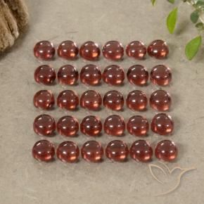 5.61 ct natürliche Tiefes Purpurrot Almandin-Granat-Edelsteine, Runden, Transparent
