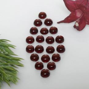 3,87 ct natürliche roter Almandin-Granat-Edelsteine, Rundschliff, Transparent