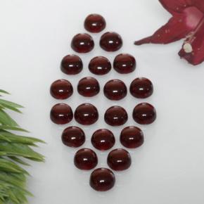 3,87 ct natürliche roter Almandin-Granat-Edelsteine, Rundschliff, Transparent
