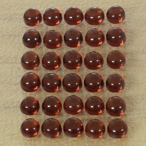 6,37 ct natürliche Mittelrot Almandin-Granat-Edelsteine, Rund Schliff, Transparent