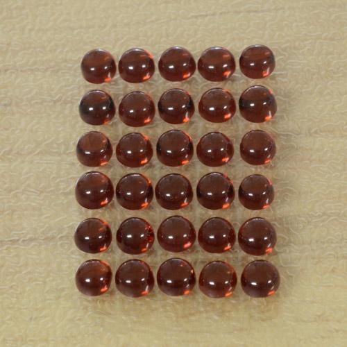 6,37 ct natürliche Mittelrot Almandin-Granat-Edelsteine, Rund Schliff, Transparent