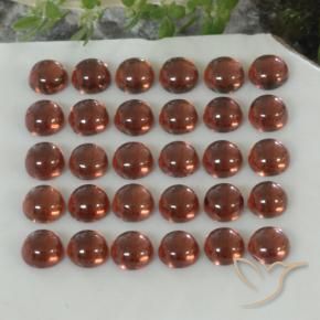5.44 ct natürliche Tiefes Purpurrot Almandin-Granat-Edelsteine, Runden, Transparent