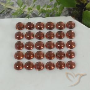 5.44 ct natürliche Tiefes Purpurrot Almandin-Granat-Edelsteine, Runden, Transparent