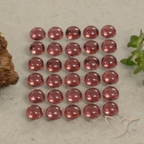 5.38 ct natürliche tiefrot Almandin-Granat-Edelsteine, Runden, Transparent