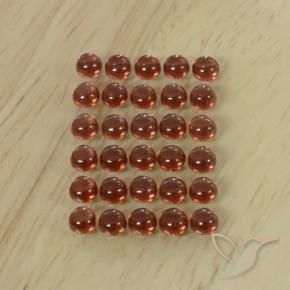 5.75 ct natürliche dunkelrot Almandin-Granat-Edelsteine, Runden, Transparent