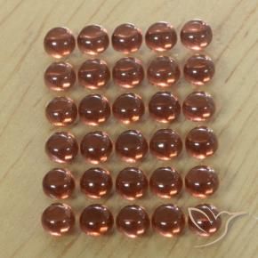 5.95 ct natürliche dunkelrot Almandin-Granat-Edelsteine, Runden, Transparent
