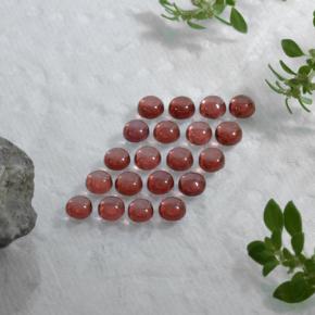3.24 ct natürliche Rot Almandin-Granat-Edelsteine, Rund Schliff, Transparent