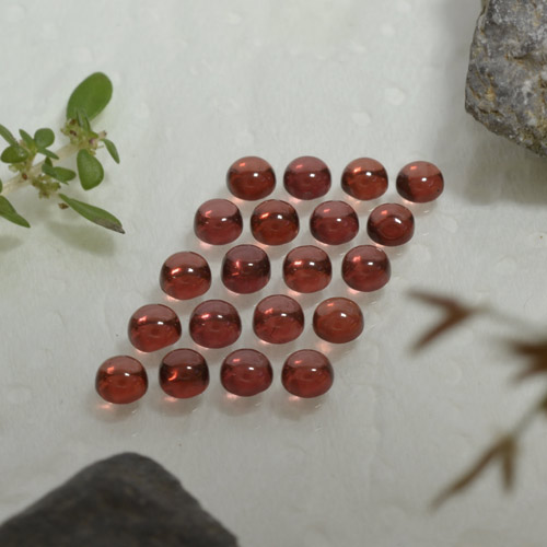 4.32 ct natürliche Weinrot Almandin-Granat-Edelsteine, Rund Schliff, Transparent