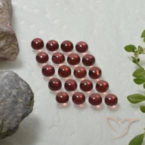 4.00 ct natürliche Tiefes Weinrot Almandin-Granat-Edelsteine, Runden, Transparent