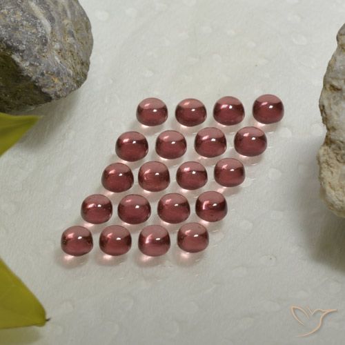 3.48 ct natürliche Mittelrot Almandin-Granat-Edelsteine, Rund Schliff, Transparent