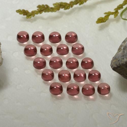 3.97 ct natürliche Mittelrot Almandin-Granat-Edelsteine, Runden, Transparent