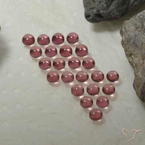 4.20 ct natürliche Mittelrot Almandin-Granat-Edelsteine, Runden, Transparent