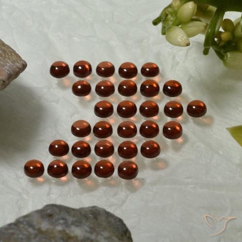 5.00 ct natürliche Mittelrot Almandin-Granat-Edelsteine, Runden, Transparent