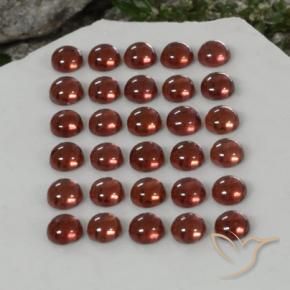 5.04 ct natürliche Tiefes Purpurrot Almandin-Granat-Edelsteine, Runden, Transparent