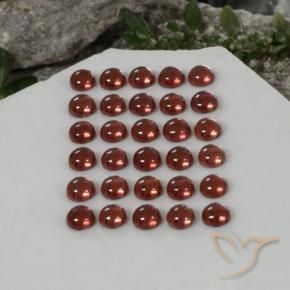 5.04 ct natürliche Tiefes Purpurrot Almandin-Granat-Edelsteine, Runden, Transparent