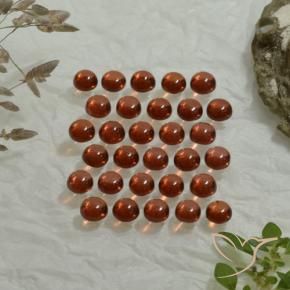 4.98 ct natürliche tiefrose-rot Almandin-Granat-Edelsteine, Rund Schliff, Transparent