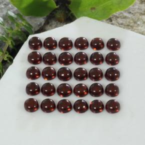 5,97 ct natürliche roter Almandin-Granat-Edelsteine, Rundschliff, Transparent