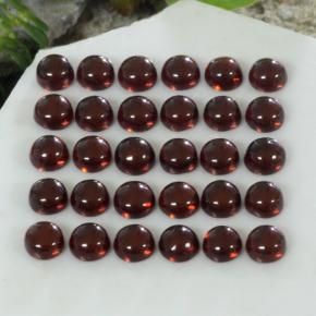 5,97 ct natürliche roter Almandin-Granat-Edelsteine, Rundschliff, Transparent