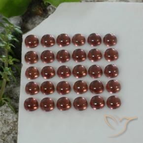 5.69 ct natürliche tiefrot Almandin-Granat-Edelsteine, Runden, Transparent