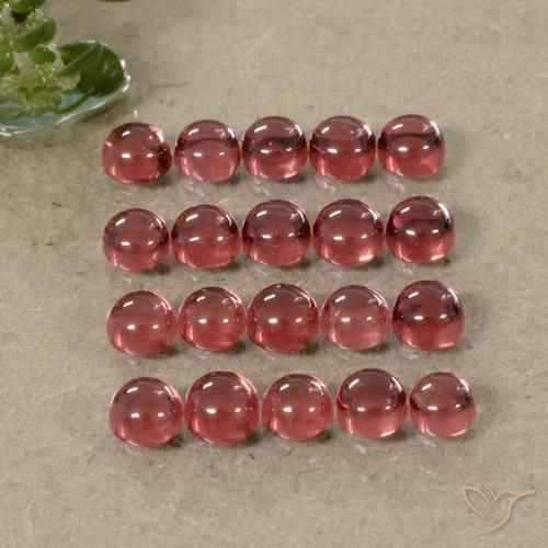 4.15ctw Natürlicher Tiefes Weinrot Almandin-Granat, Runden, Transparent