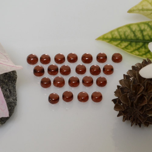 4.46 ct natürliche Johannisbeere Rot Almandin-Granat-Edelsteine, Rund Schliff, Transparent