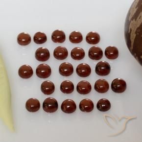5.22 ct natürliche Mittelrot Almandin-Granat-Edelsteine, Runden, Transparent