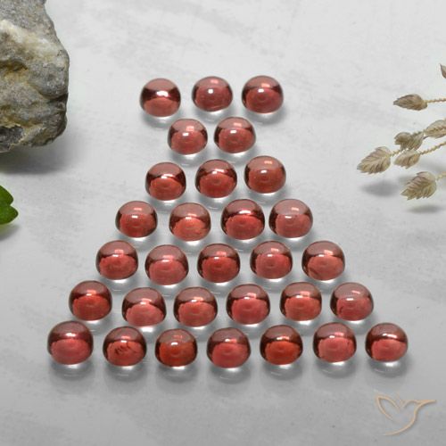 5.63ctw Natürlicher tiefrot Almandin-Granat, Runden, Transparent