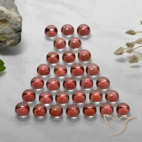 5.63 ct natürliche tiefrot Almandin-Granat-Edelsteine, Runden, Transparent