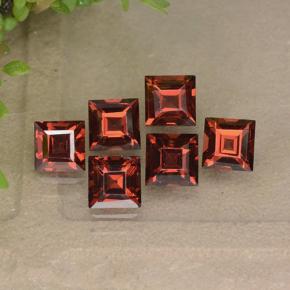 2.82 ct natürliche Rot Almandin-Granat-Edelsteine, Quadrat, VVS-VS