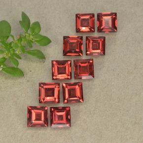 4.25 ct natürliche Rot Almandin-Granat-Edelsteine, Quadrat, VVS-VS