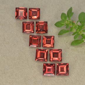 4.25 ct natürliche Rot Almandin-Granat-Edelsteine, Quadrat, VVS-VS