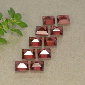 4.25 ct natürliche Rot Almandin-Granat-Edelsteine, Quadrat, VVS-VS