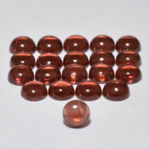 3,23 ct natürliche dunkelrot Almandin-Granat-Edelsteine, Rund Schliff, Transparent
