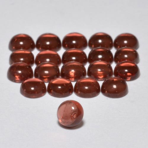 3,23 ct natürliche dunkelrot Almandin-Granat-Edelsteine, Rund Schliff, Transparent