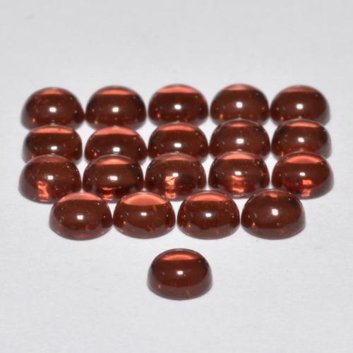 3,23 ct natürliche dunkelrot Almandin-Granat-Edelsteine, Rund Schliff, Transparent