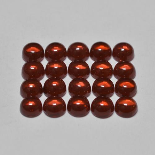 3.94 ct natürliche Hellrot Almandin-Granat-Edelsteine, Rund Schliff, Transparent