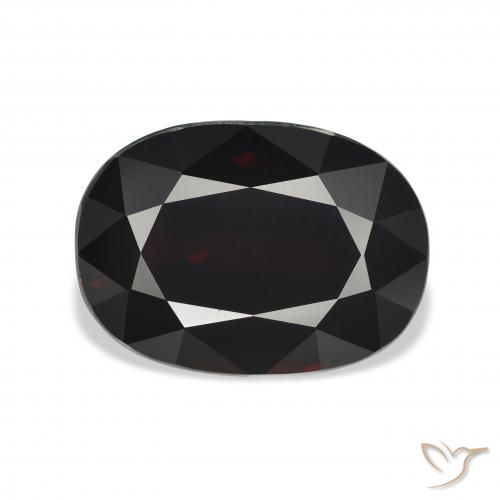 10.22ct Natürlicher Schwärzlich Rot Almandin-Granat, Oval, VVS-VS