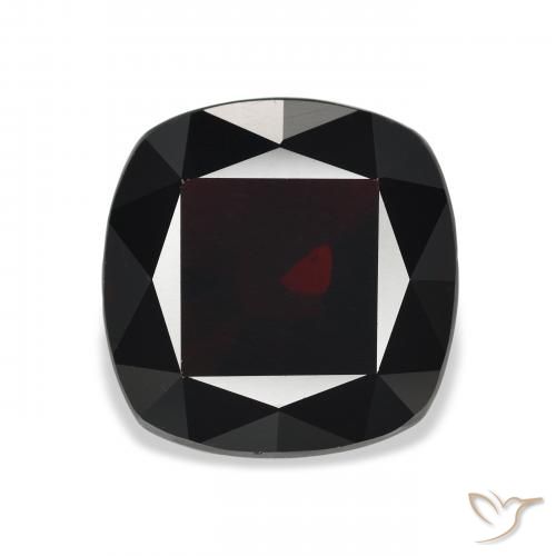 9.69ct Natürlicher Schwärzlich Rot Almandin-Granat, Kissen, VVS-VS