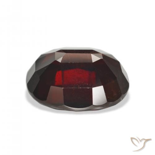 9,17 ctw natürlicher Schwärzlich Rot Almandin-Granat, Oval, VVS-VS