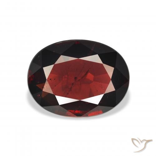 4.83ct Natürlicher Tiefes Blutrot Almandin-Granat, Oval, VS