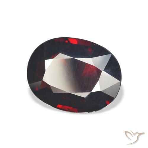 9,17 ctw natürlicher tiefrot Almandin-Granat, Oval, VVS-VS