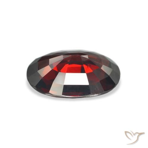 9,17 ctw natürlicher tiefrot Almandin-Granat, Oval, VVS-VS
