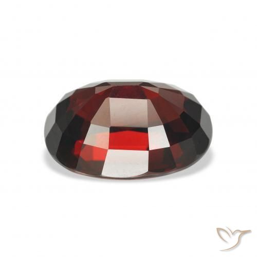9,17 ctw natürlicher Schwärzlich Rot Almandin-Granat, Oval, VVS-VS