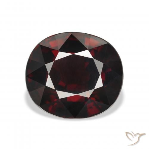 7.90ct Natürlicher dunkelrot Almandin-Granat, Oval, VVS-VS
